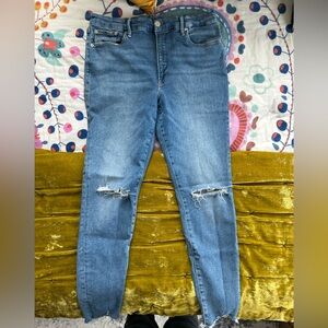 Medium Wash Skinny Leg Jeans